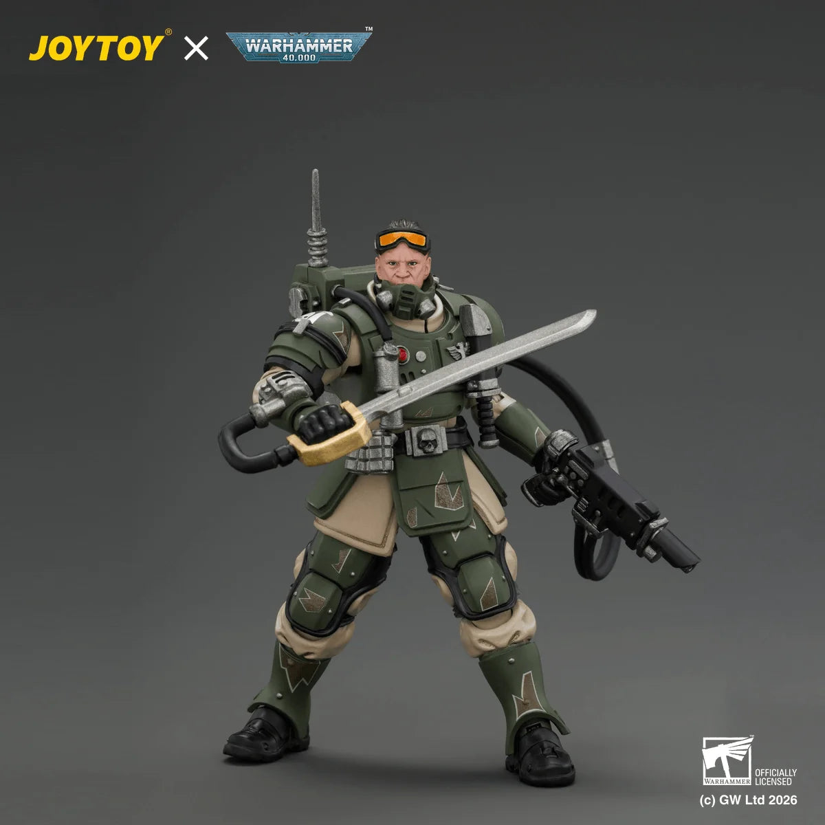 Astra Militarum Kasrkin 7 with Hot-shot Laspistol and Power Sword