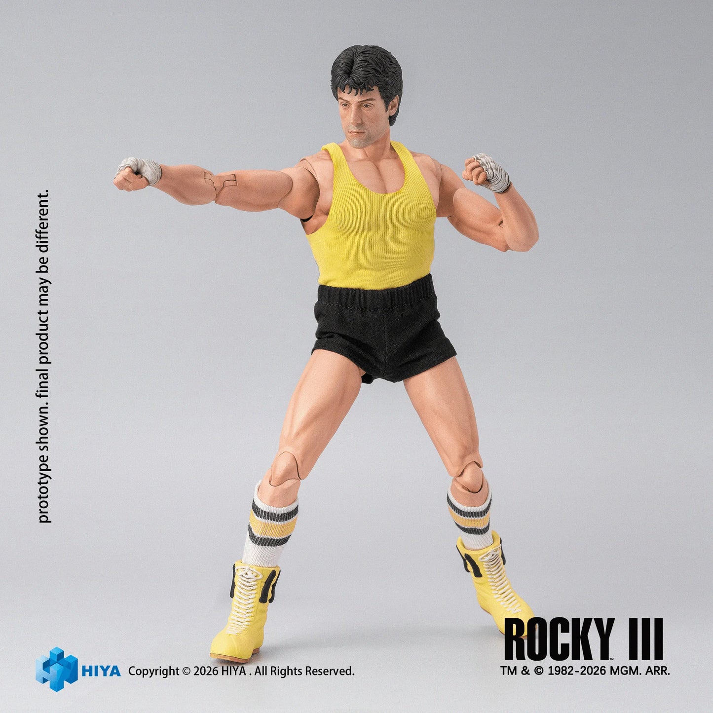 HIYA TOYS Exquisite Super Series Rocky III Rocky Balboa 1/12 Scale Action Figure