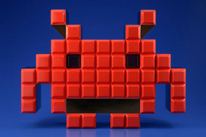 BellFine SoftB Space Invaders Crab Soft Vinyl Figure