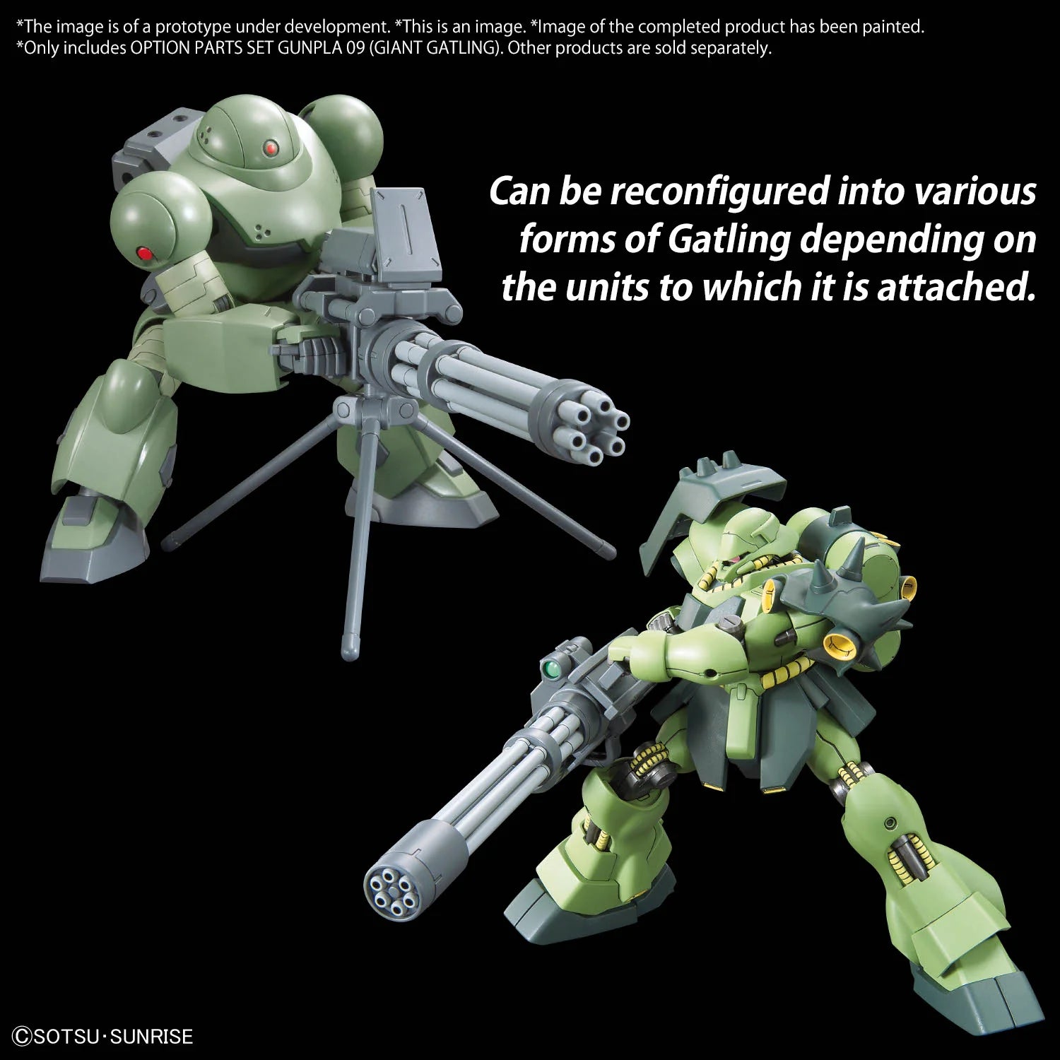 Gunpla 09 Giant Gatling Option Parts Set