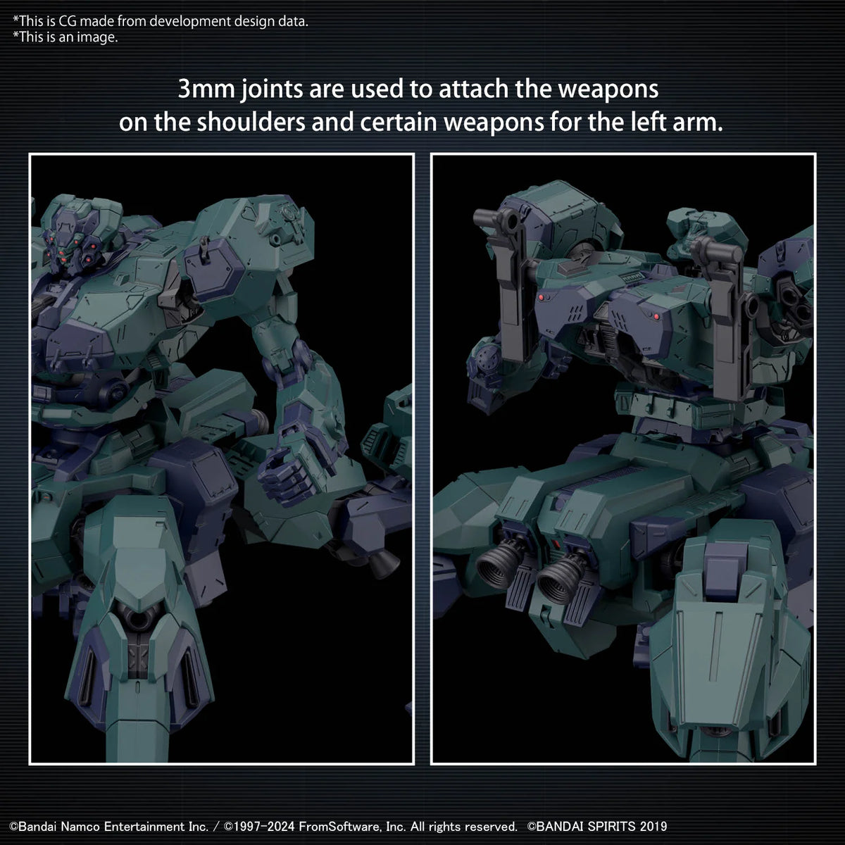 30MM ARMORED CORE Ⅵ FIRES OF RUBICON BALAM INDUSTRIES BD-011 MELANDER LIGER TAIL