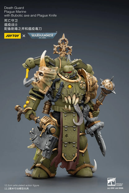 Death Guard Plague Marine with Bubotic axe and Plague Knife