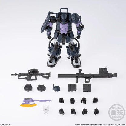Bandai Shokugan Zaku II High Mobility Type Black Tri-Stars Custom Articulated Figure