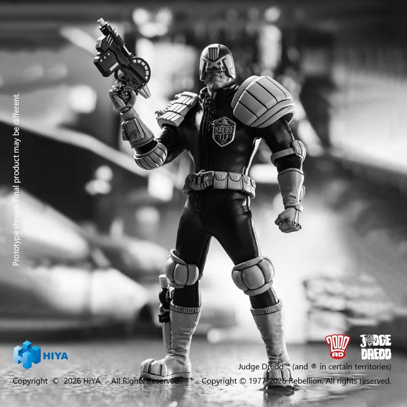 1/12 Scale 6 Inch JUDGE DREDD Judge Dredd Black&White Ver. Action Figure