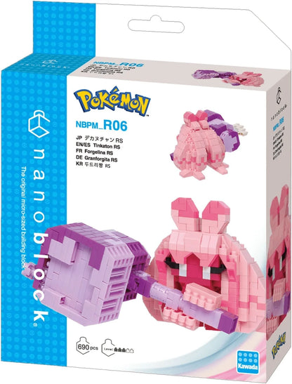 Kawada Nanoblock Tinkaton Pokémon Building Kit (690 Pieces)