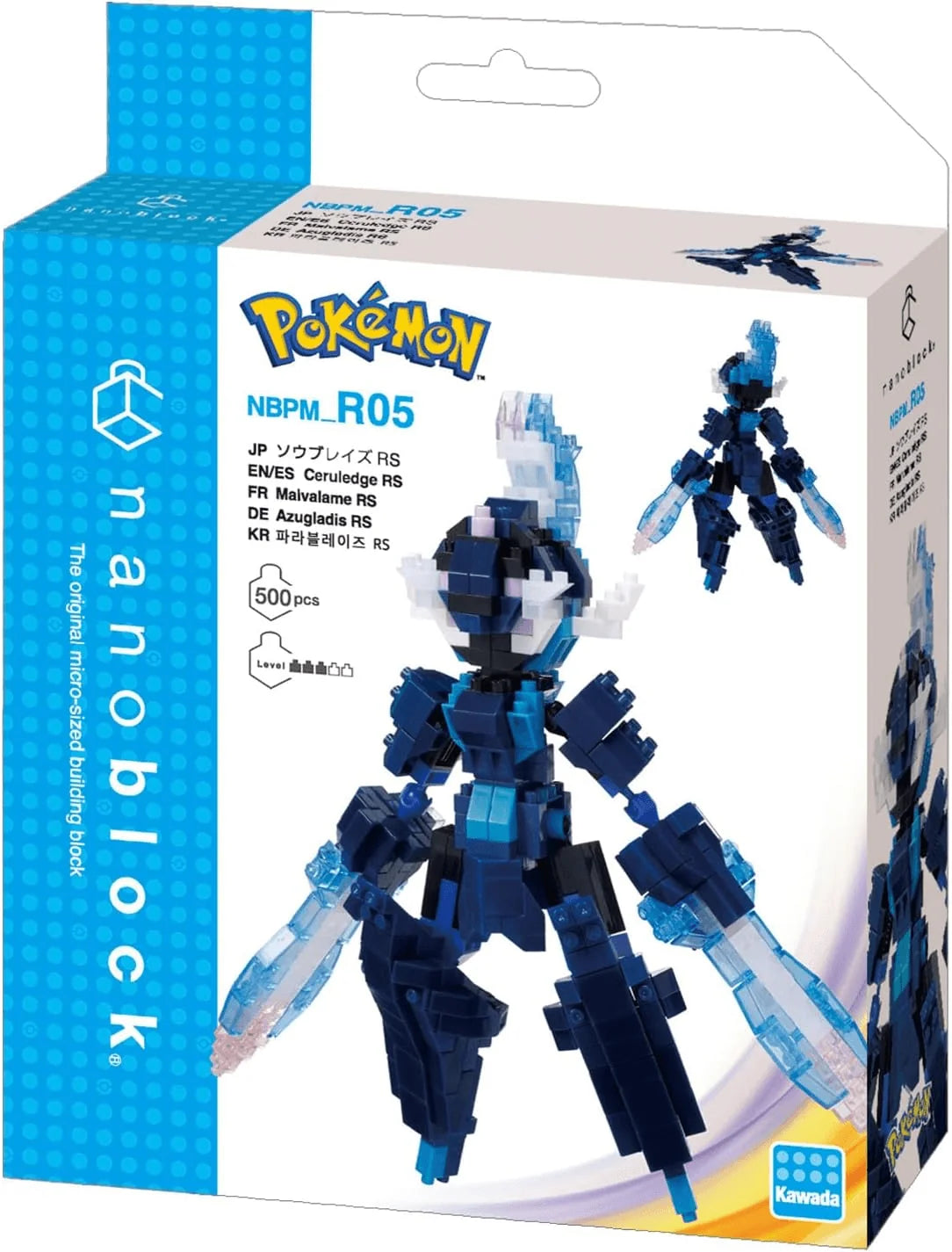 Nanoblock Pokémon Ceruledge Building Kit (520 Pieces)