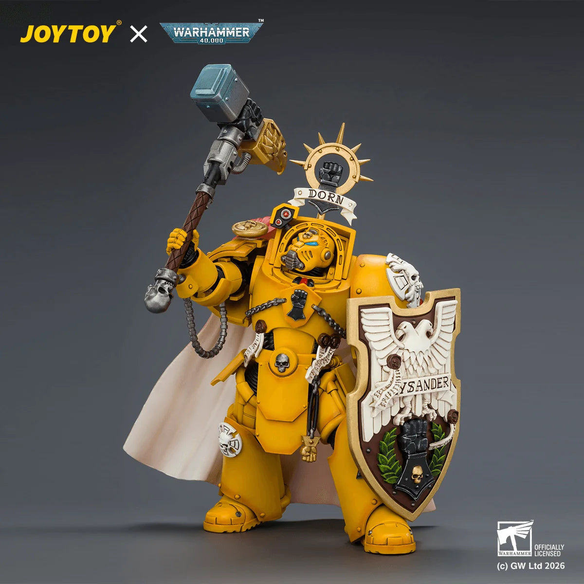 Imperial Fists Darnath Lysander with Thunder Hammer and Storm Shield