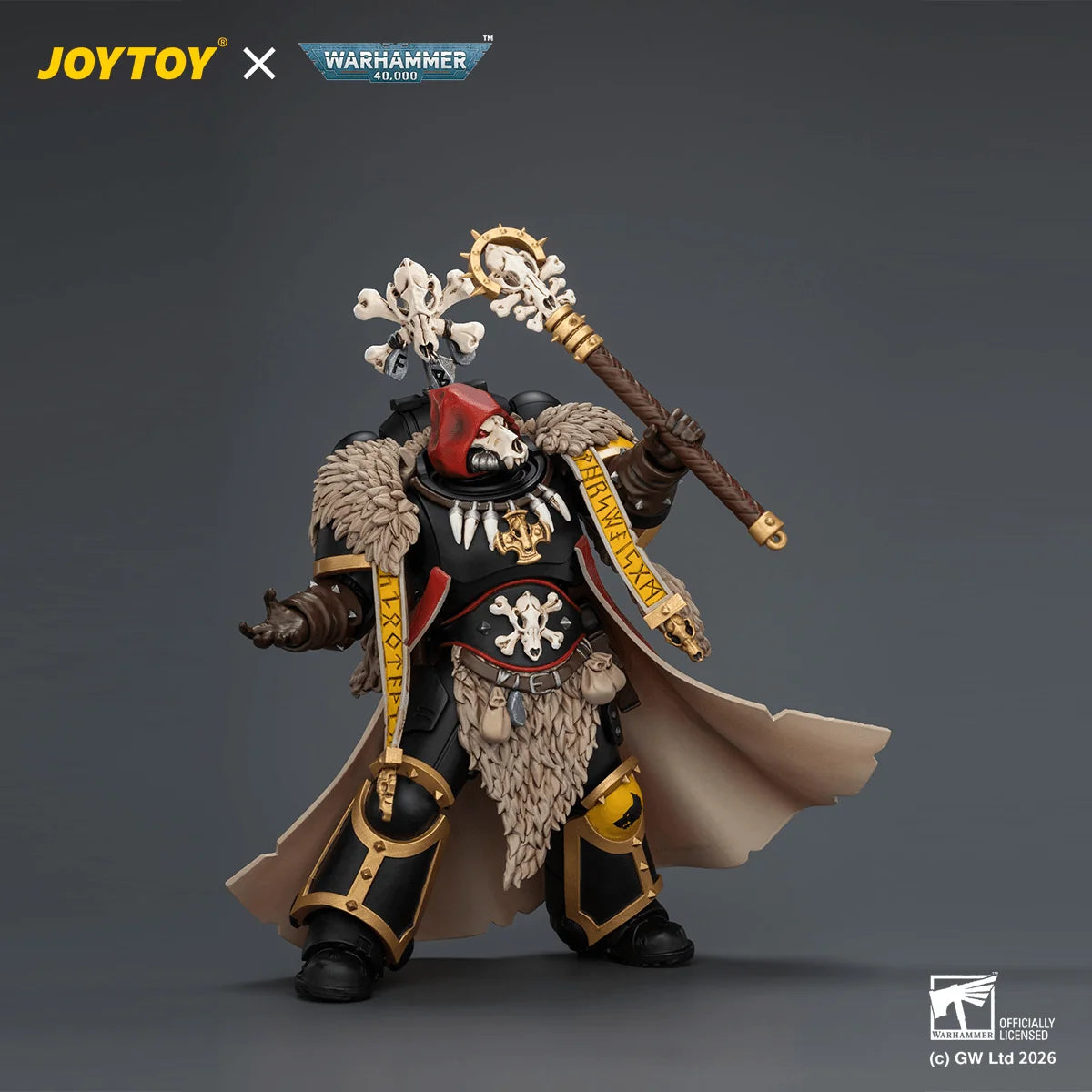 Space Wolves Wolf Priest with Absolvor Bolt Pistol and Crozius