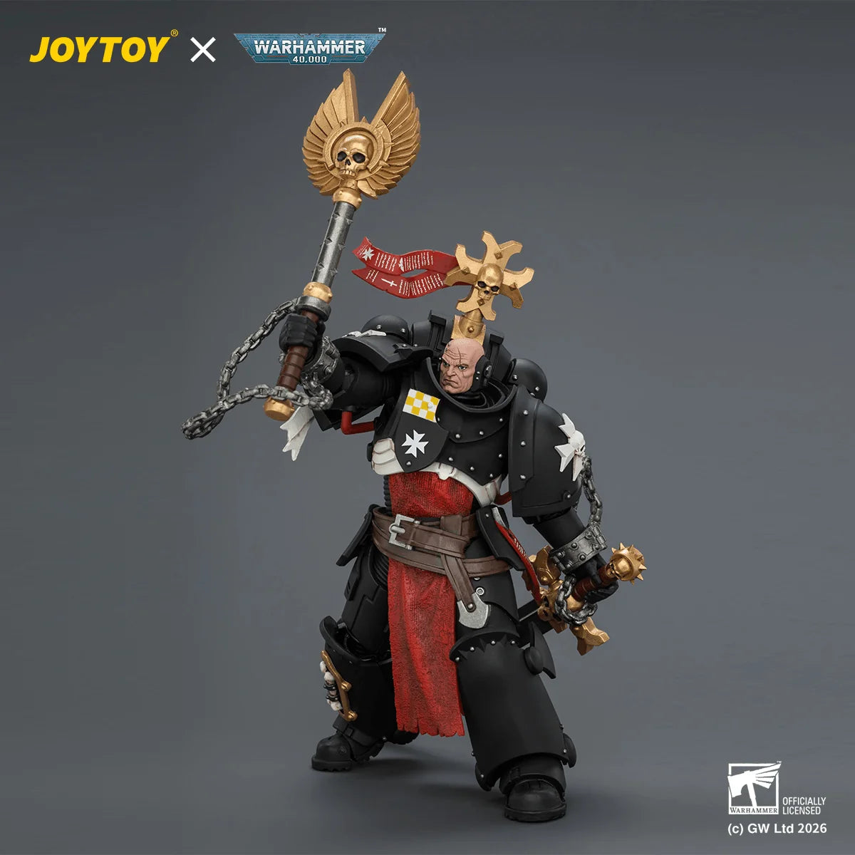 Black Templars Execrator 1 with Crozius Arcanum and Master-Crafted Power Weapon