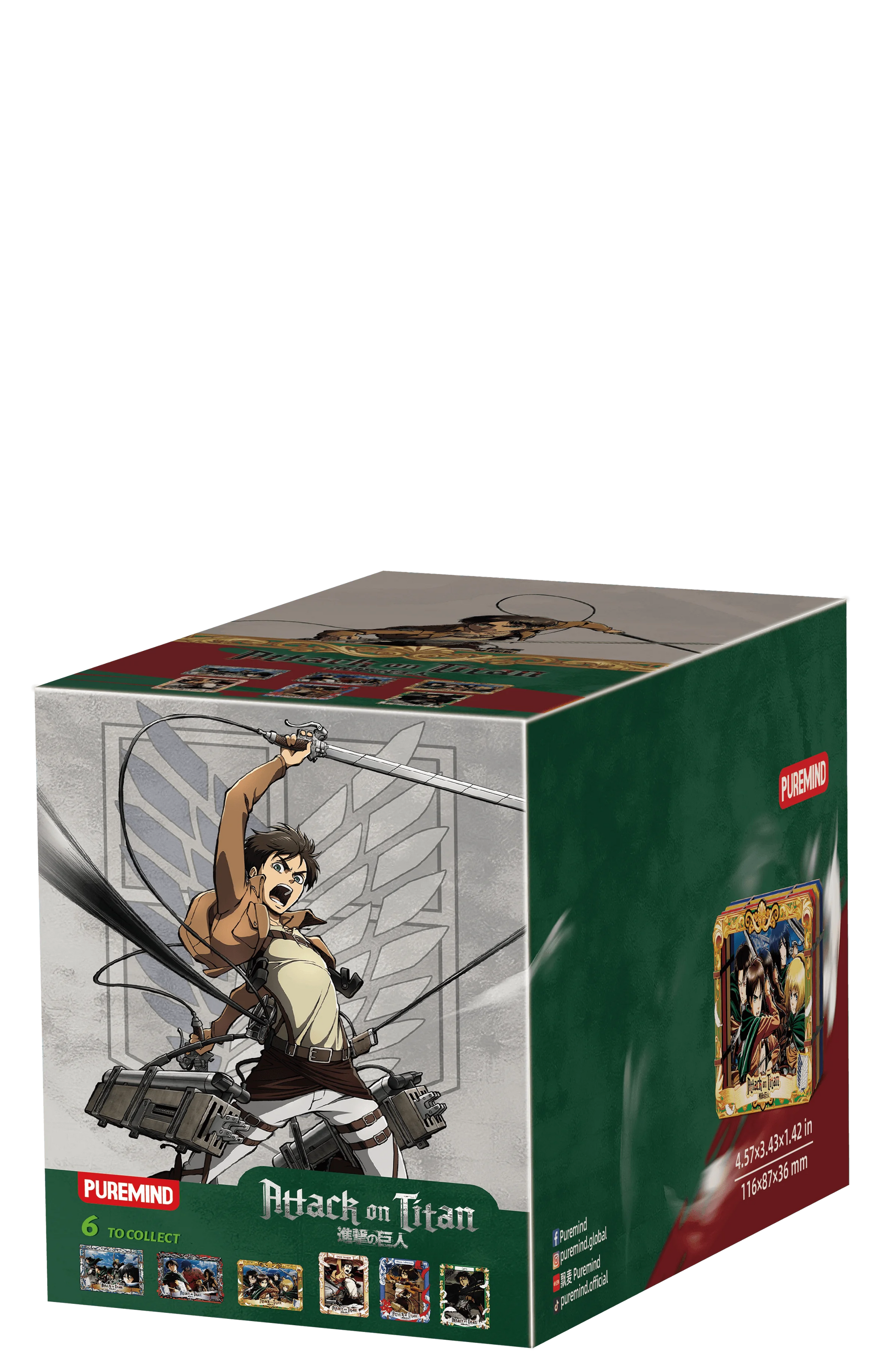 Attack on Titan Wooden Gallery - S (6 units/set) (Box of 6)