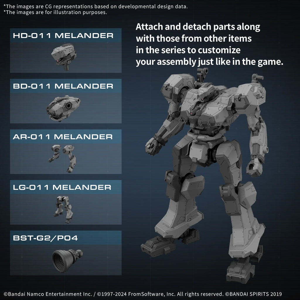 30MM ARMORED CORE Ⅵ FIRES OF RUBICON BALAM INDUSTRIES BD-011 MELANDER