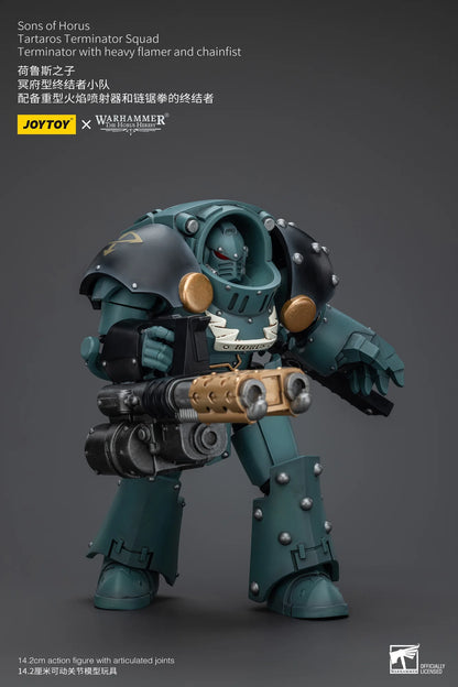 Sons Of Horus Tartaros Terminator Squad Terminator With Heavy Flamer And Chainfist
