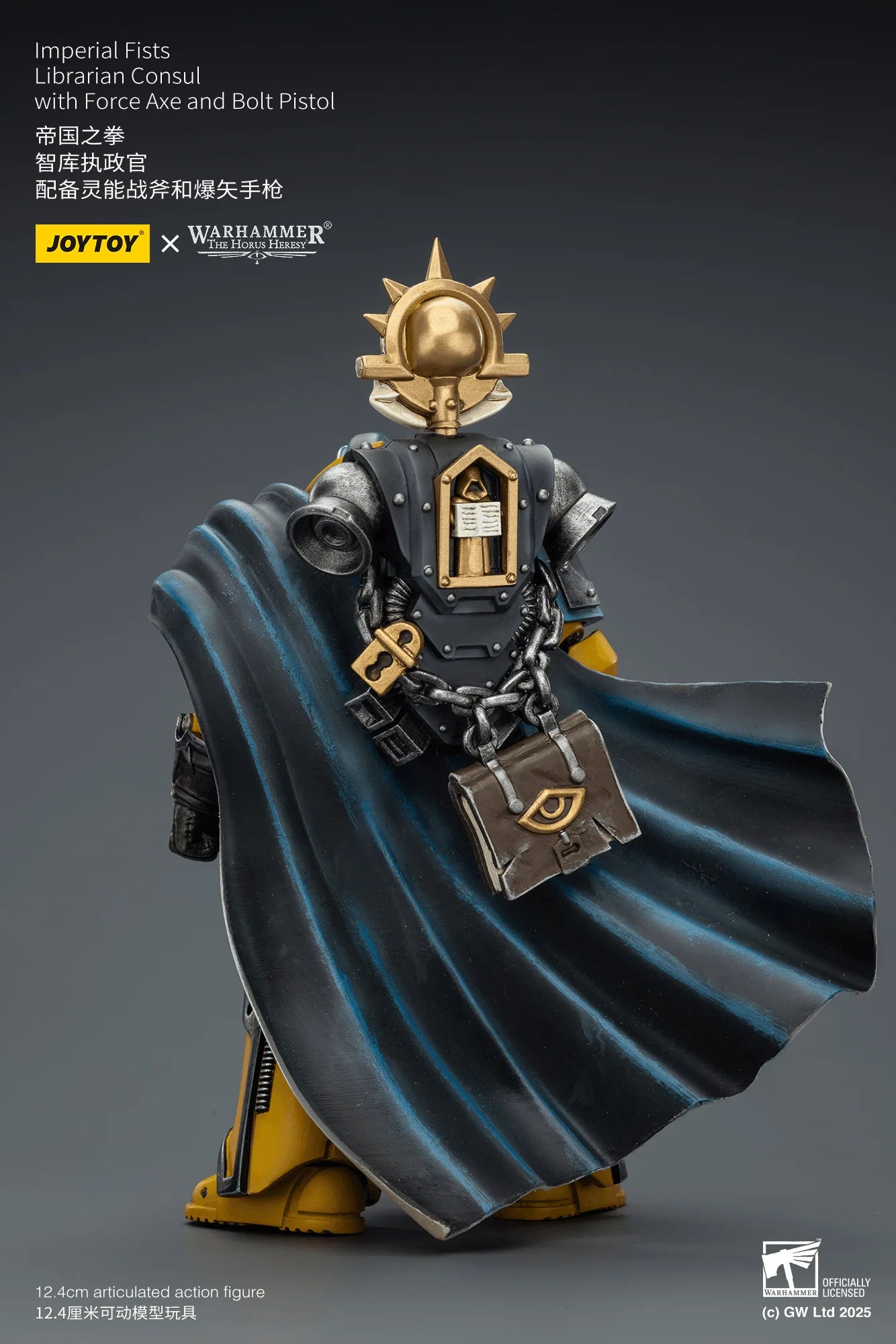 Imperial Fists Librarian Consul with Force Axe and Bolt Pistol