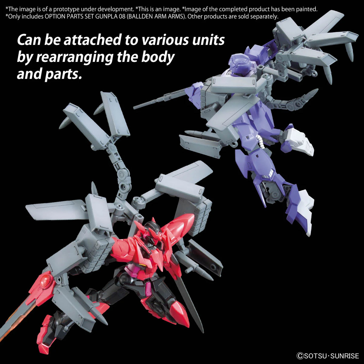 Gunpla 08 Ballden Arm Option Parts Set