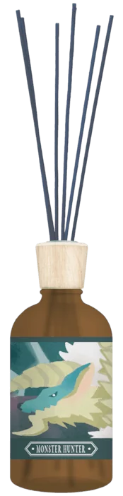 Monster Hunter Reed Diffuser: Zinogre ~The scent of fresh green with a thunderous roar~