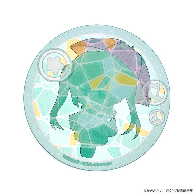 K-ON! Fluffy Rain Series Acrylic Coaster Azusa Nakano