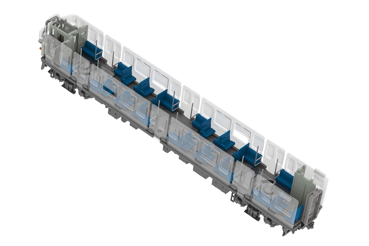 Semi-cross seat interior set A (blue)