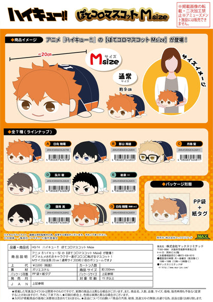 Haikyu!! POTE KORO MASCOT Msize (ITEM B)