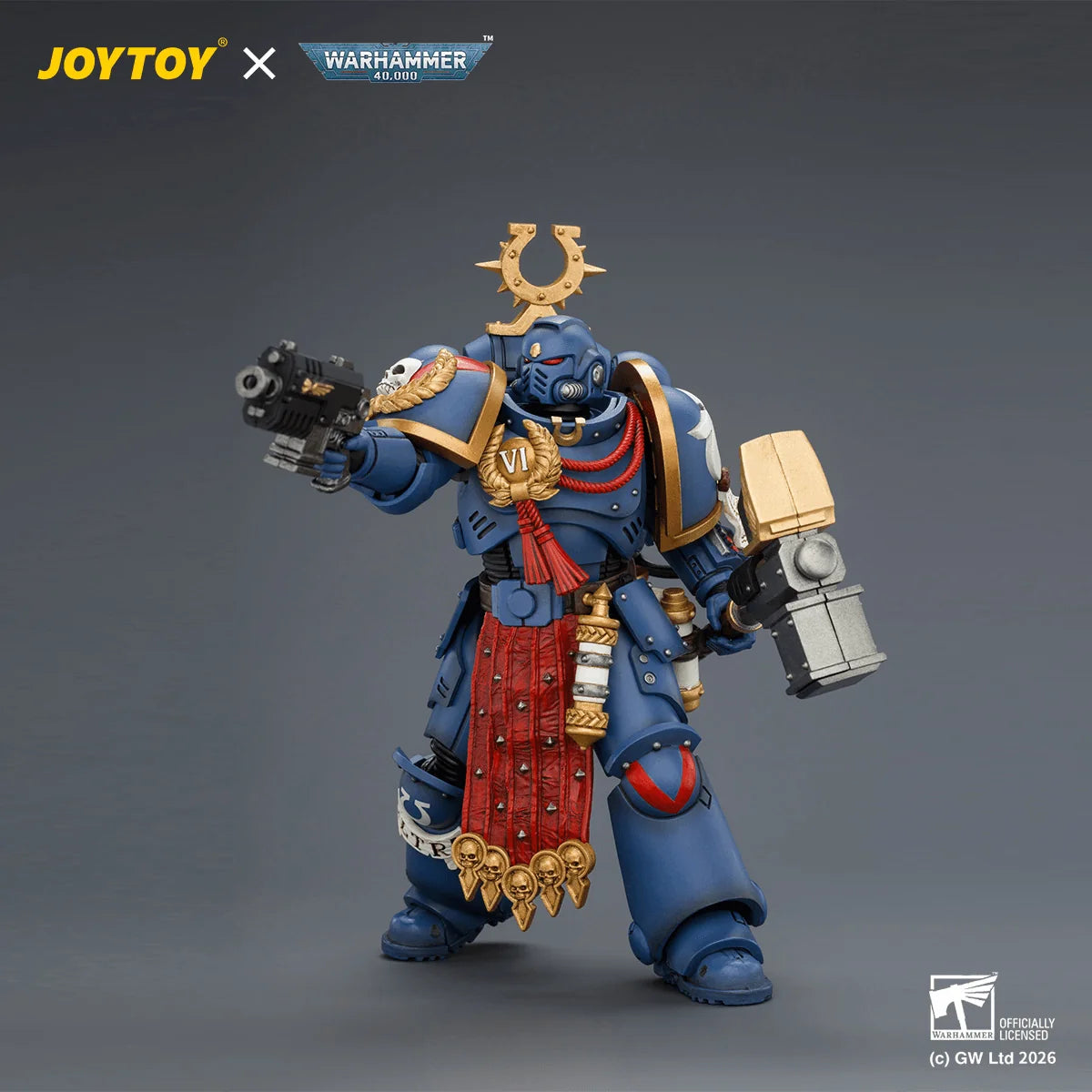 Ultramarines Ferren Areios with Thunder Hammer and Bolt Pistol