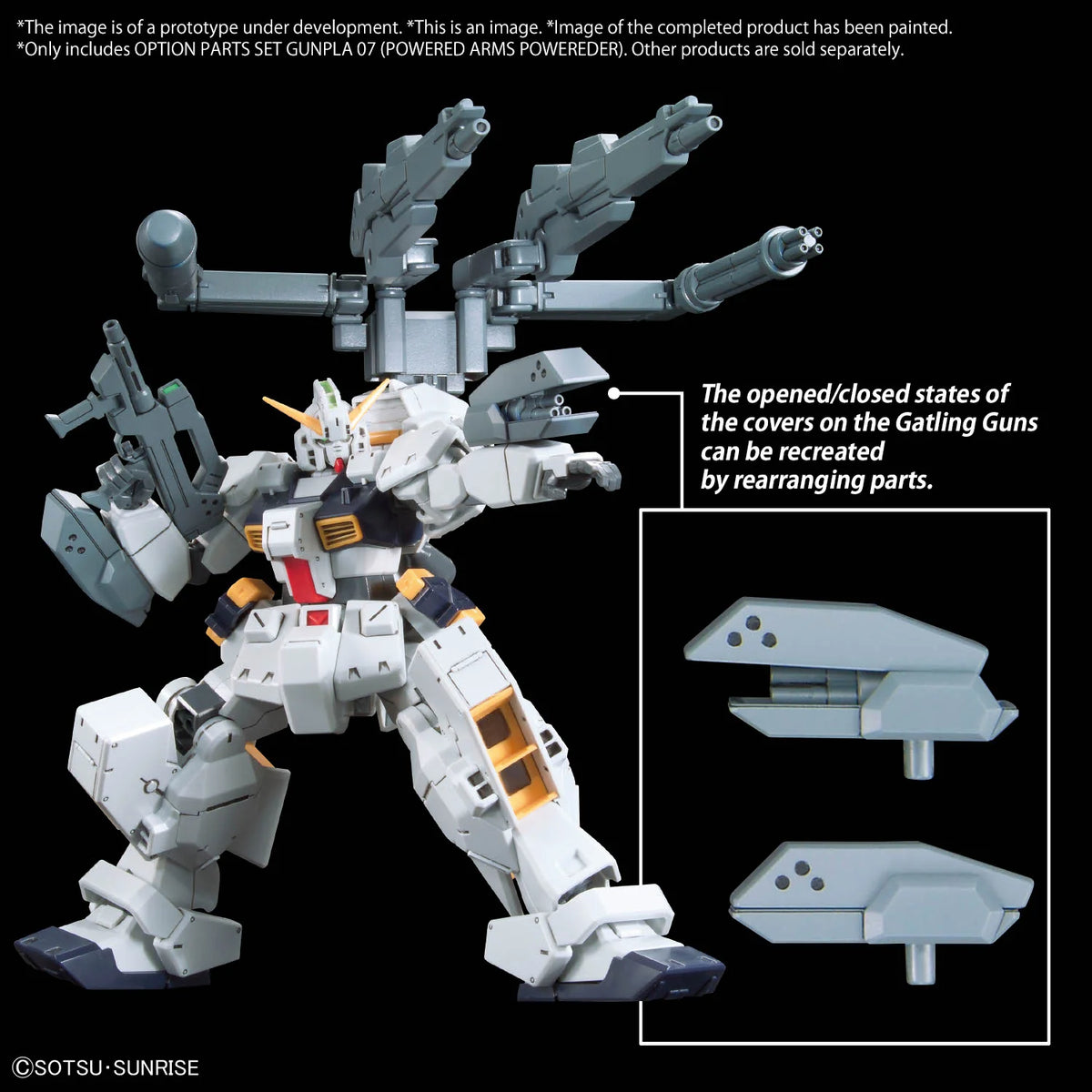 Gundam Build Fighters Try Option Parts Set 07 Powered Arms