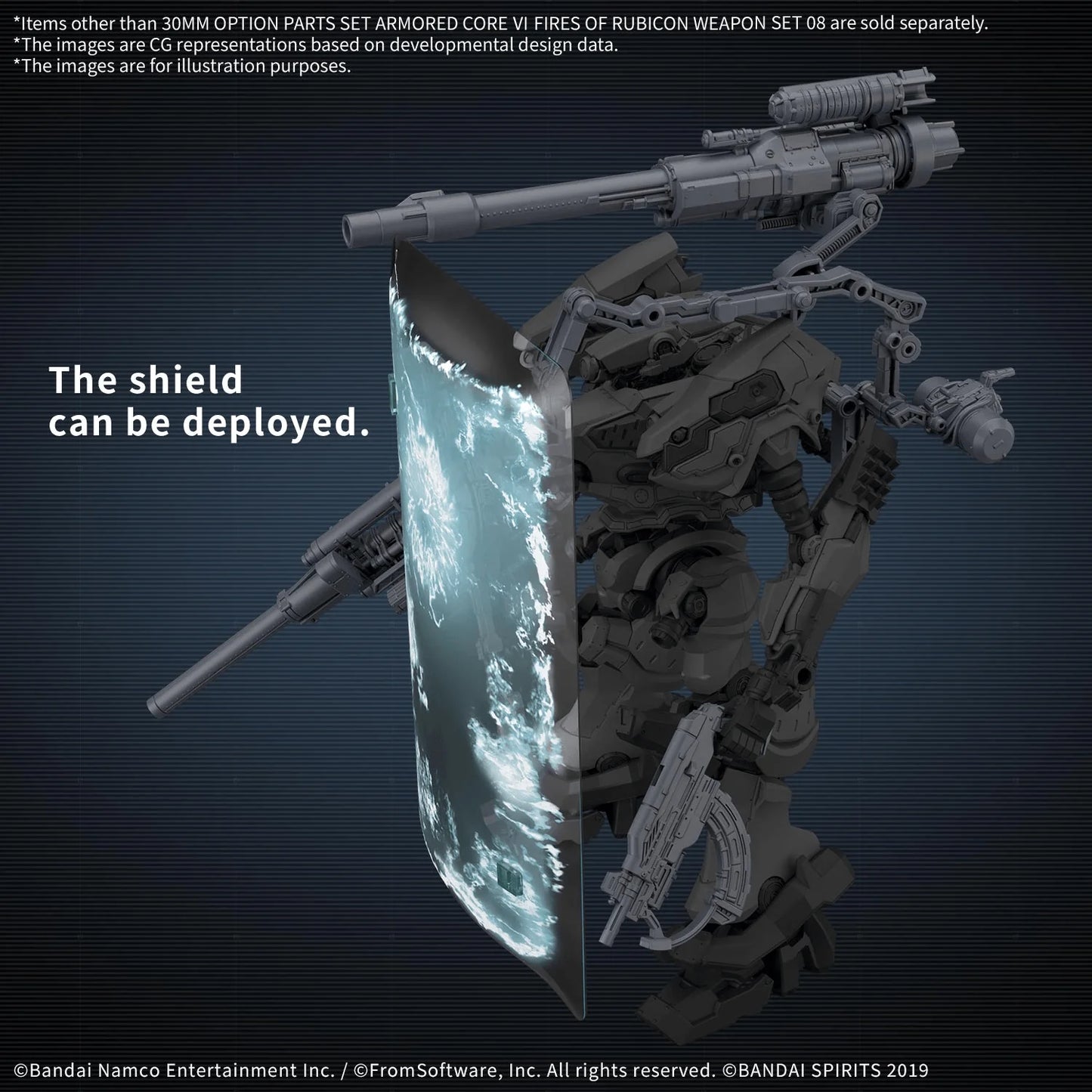 30MM OPTION PARTS SET ARMORED CORE Ⅵ FIRES OF RUBICON WEAPON SET 08