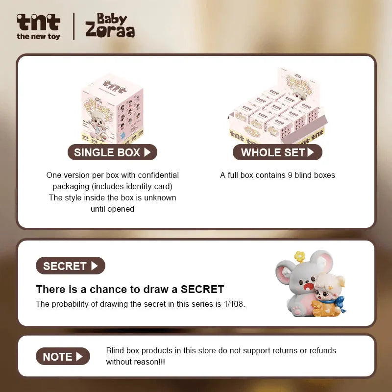 TNT Space Zoraa Meow Cat Face Blind Box Figures