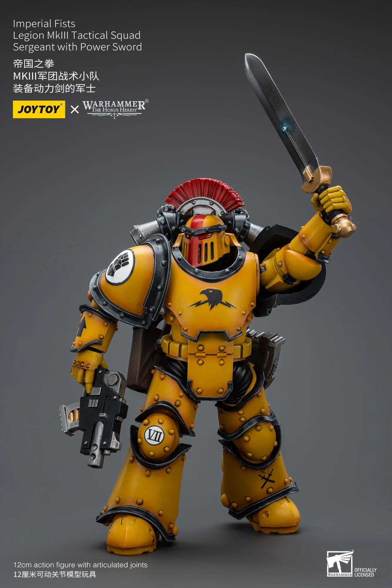 Warhammer 40K Imperial Fists Legion MkIII Tactical Squad Sergeant Action Figure