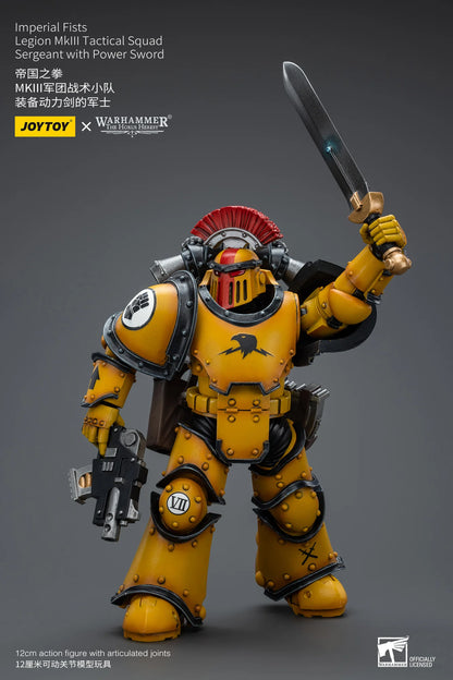 Warhammer 40K Imperial Fists Legion MkIII Tactical Squad Sergeant Action Figure
