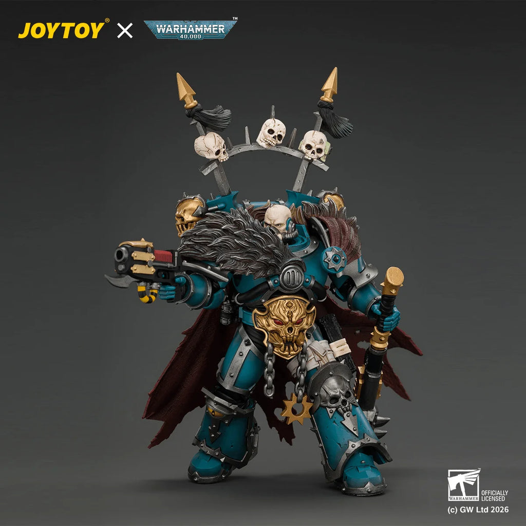Alpha Legion Chaos Lord with Plasma Pistol and Accursed Weapon