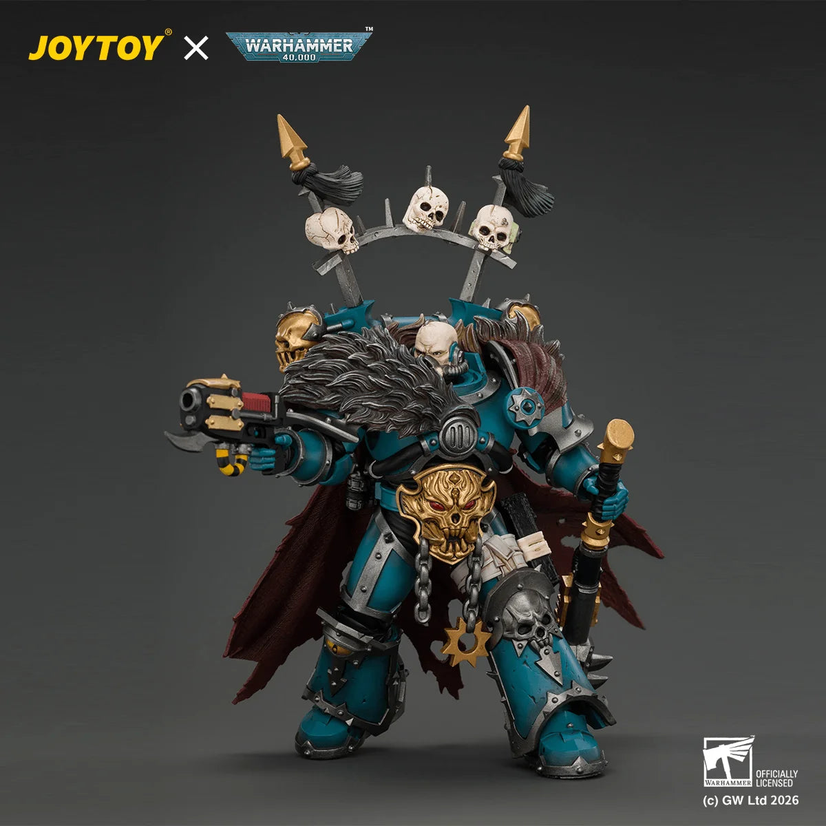 Alpha Legion Chaos Lord with Plasma Pistol and Accursed Weapon