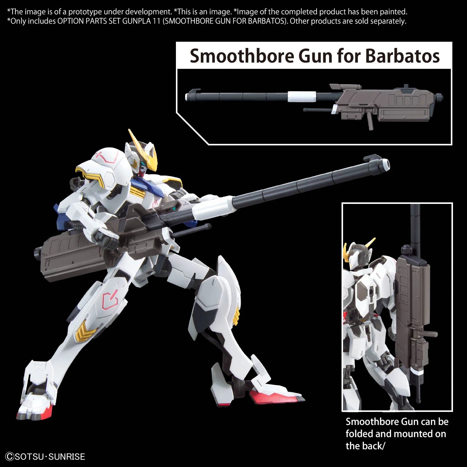 Option Parts Set 11 Smoothbore Gun for Barbatos