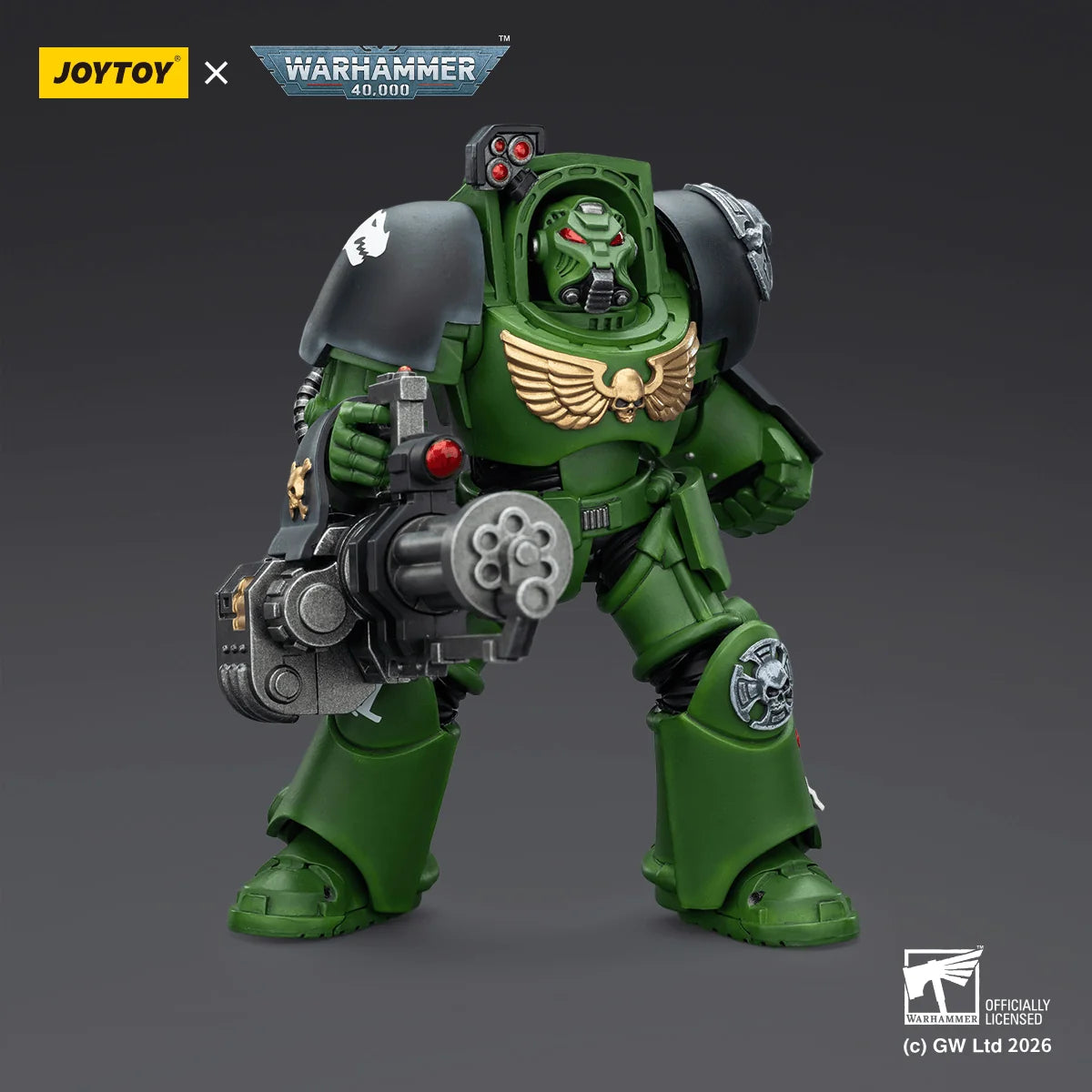 Salamanders Terminator 3 with Power Fist and Assault Cannon