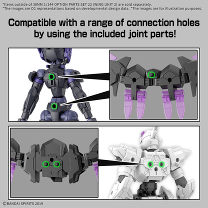 30MM 1/144 OPTION PARTS SET 22 (WING UNIT 2)