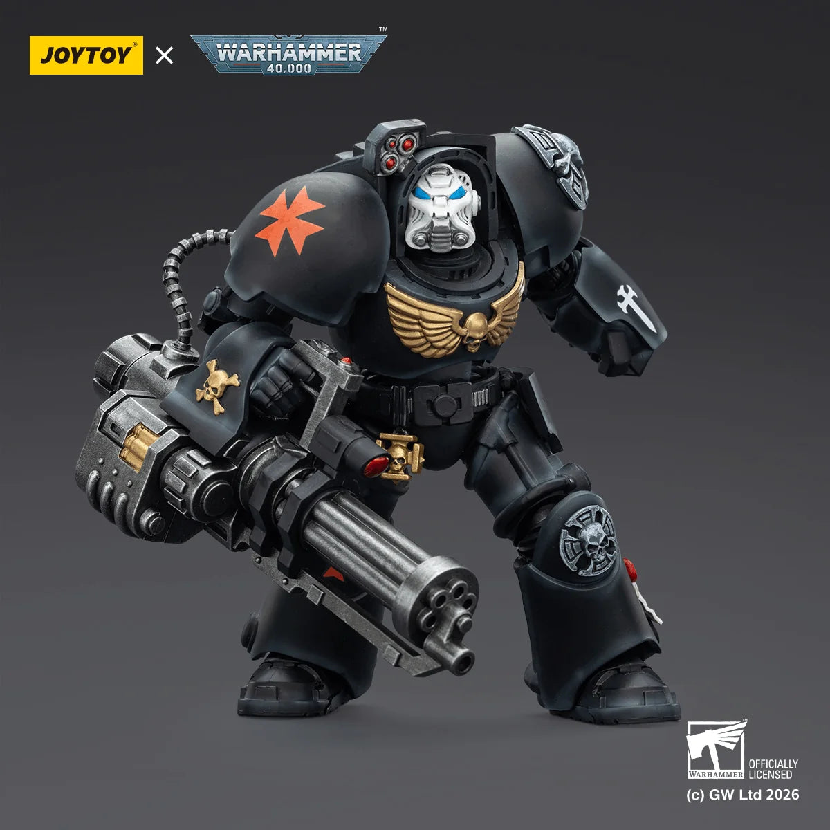 Black Templars Terminator 3 with Power Fist and Assault Cannon