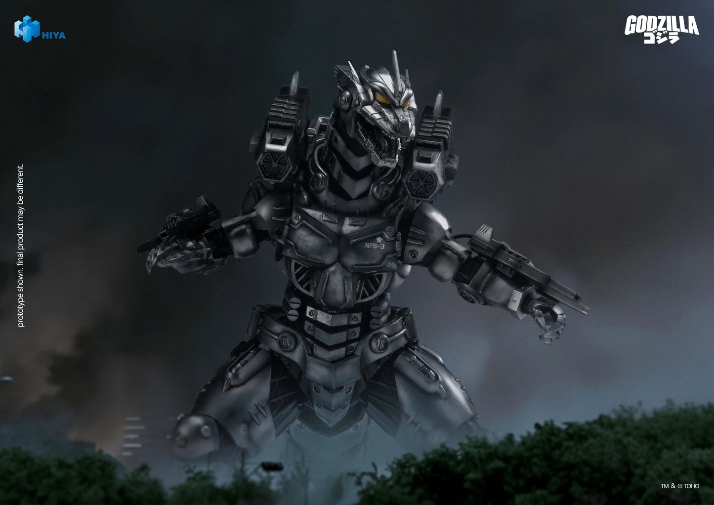 HIYA Exquisite Basic Series None Scale 7.7 Inch Godzilla Tokyo S.O.S. 2003 Mechagodzilla Heavy Arms / High Mobility Version Action Figure