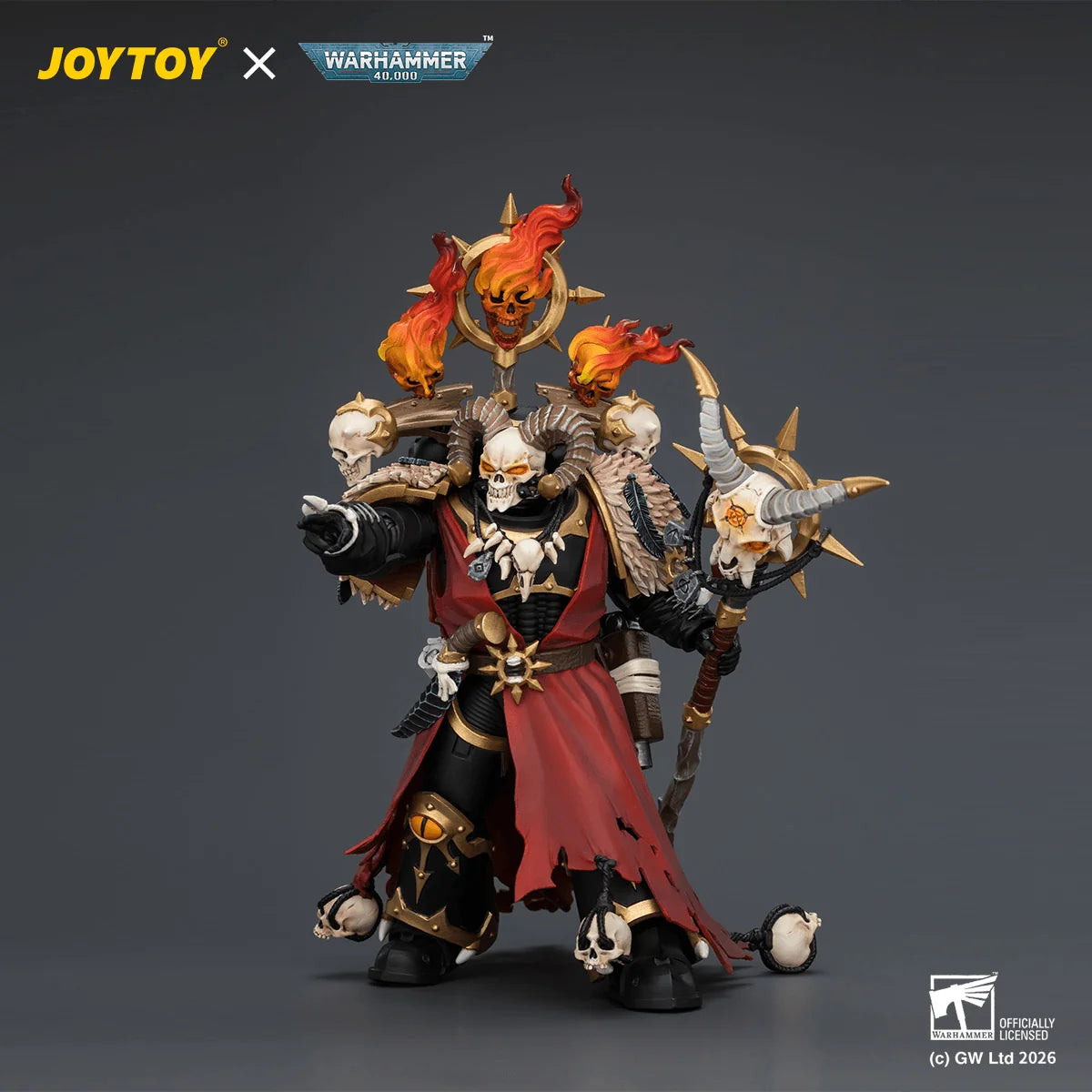 Black Legion Master of Possession with Staff of Possession and Bolt Pistol