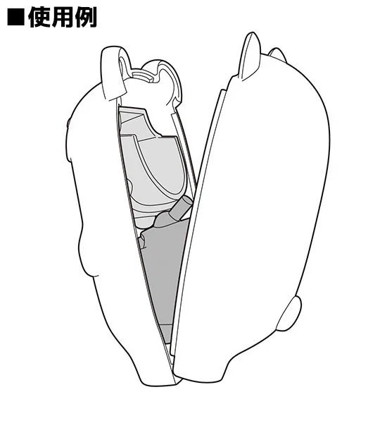 Good Smile Company Nendoroid More Kigurumi Orca Whale Face Parts Case