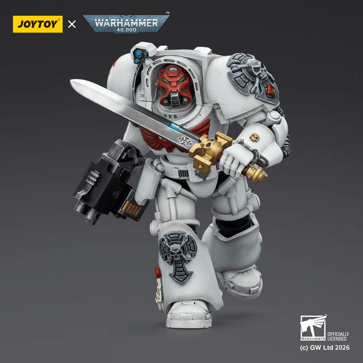 White Scars Terminator 1 with Power Sword and Storm Bolter