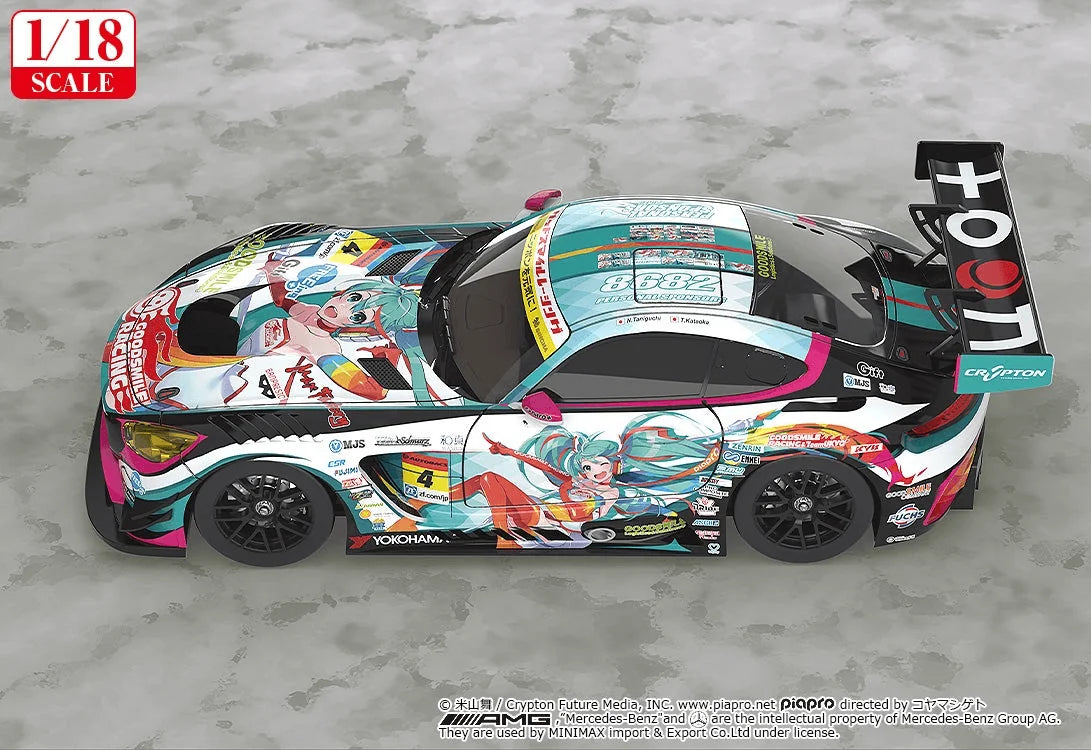 (Rerelease) 1/18th Scale Good Smile Hatsune Miku AMG 2016 SUPER GT Ver.