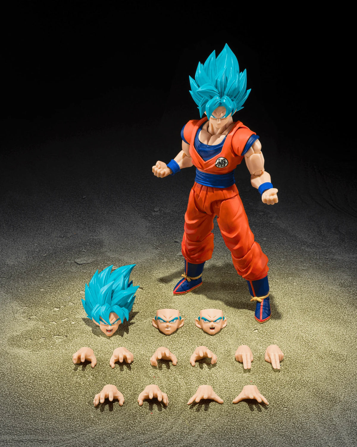 S.H. Figuarts Super Saiyan God Goku Blue Power Action Figure