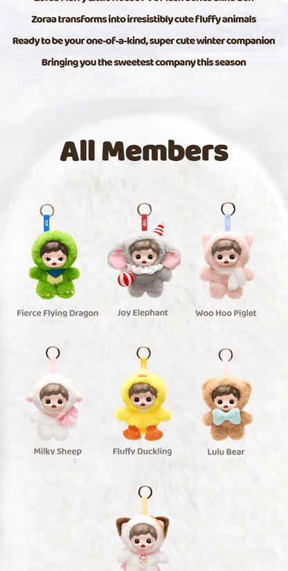 TNT Space Zoraa Fluffy Cabin Blind Box Vinyl Plush Figures