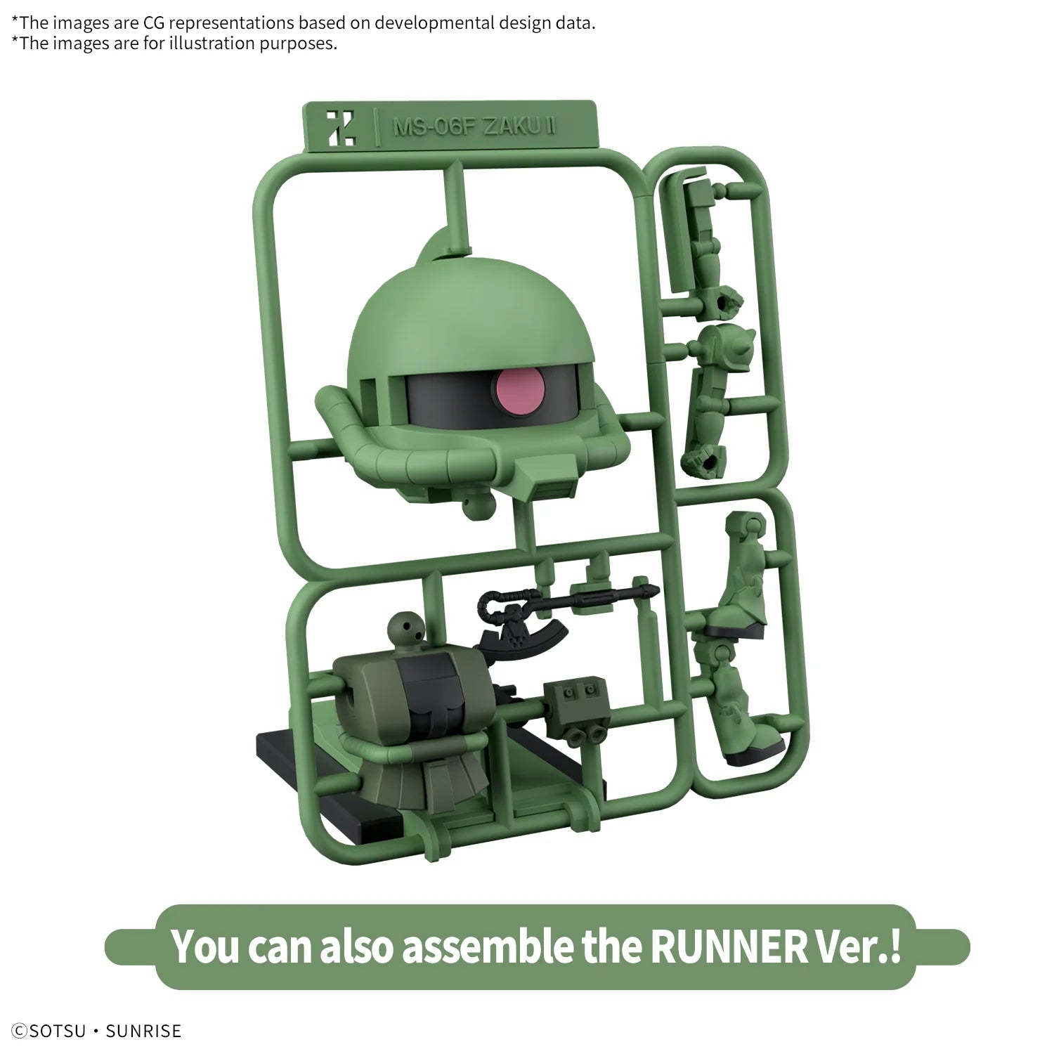 1/1 Zakupla-kun DX Set with Runner Ver. Recreation Parts