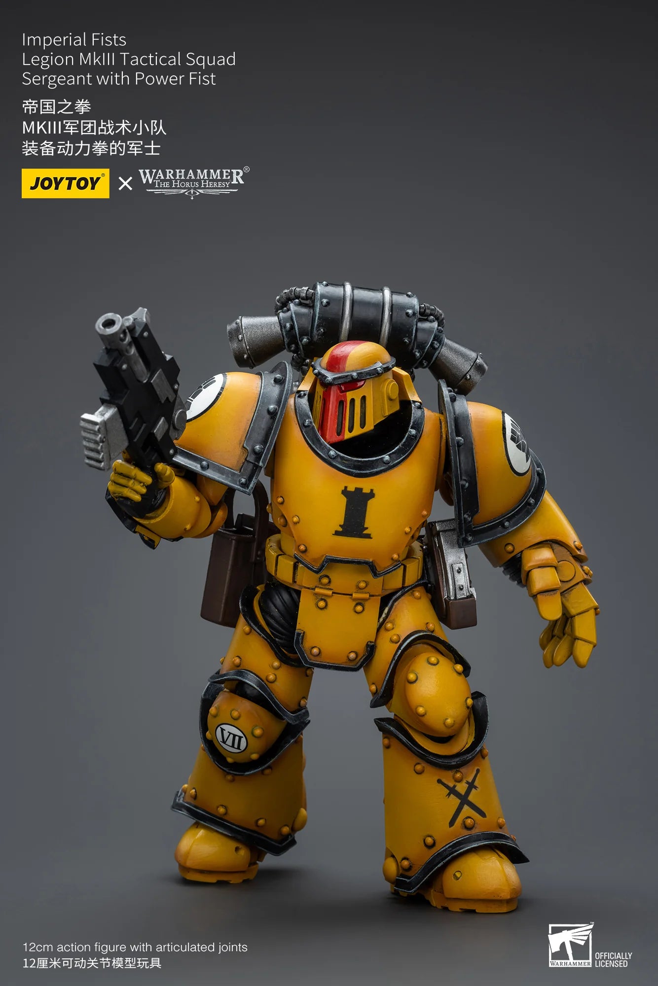 JOYTOY Warhammer 40K Imperial Fists Legion MkIII Tactical Squad Sergeant Action Figure