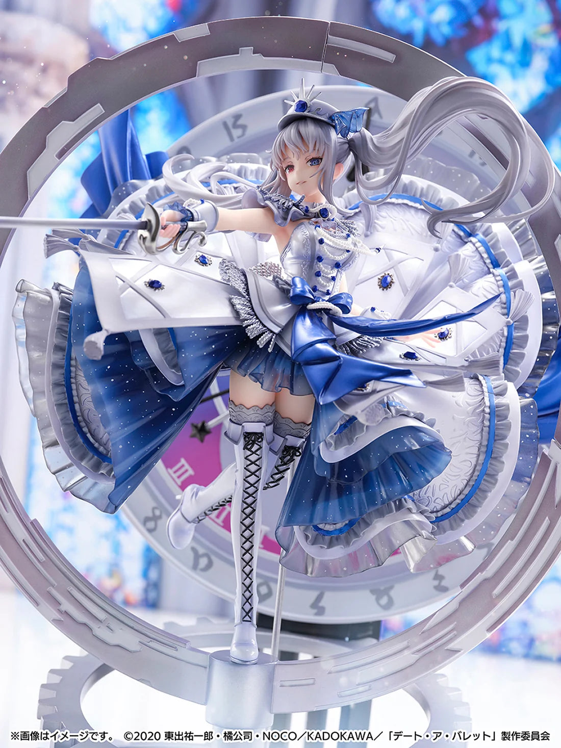 eStream Date A Bullet White Queen Royal Blue Sapphire Dress 1/7 Scale Figure