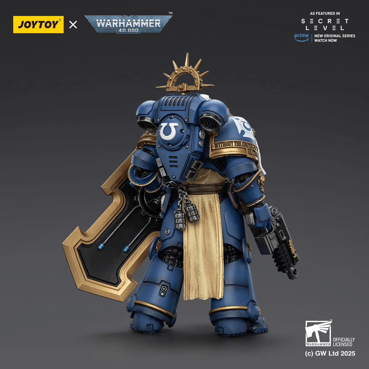 Ultramarines Levantus with Power Sword, Stormshield and Bolt Pistol