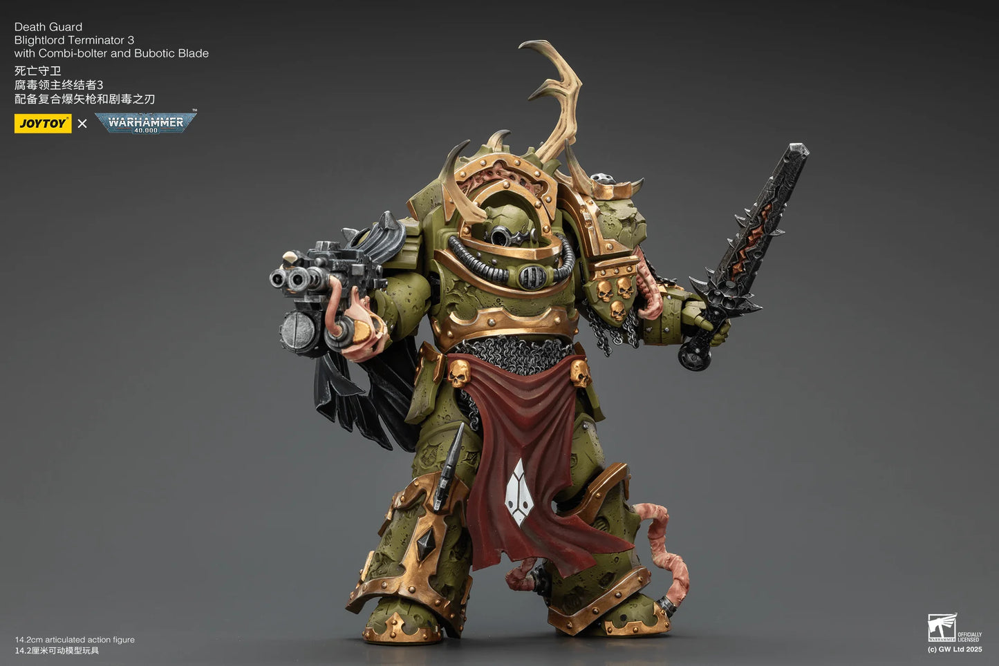 Death Guard Blightlord Terminator 3 with Combi-bolter and Bubotic Blade