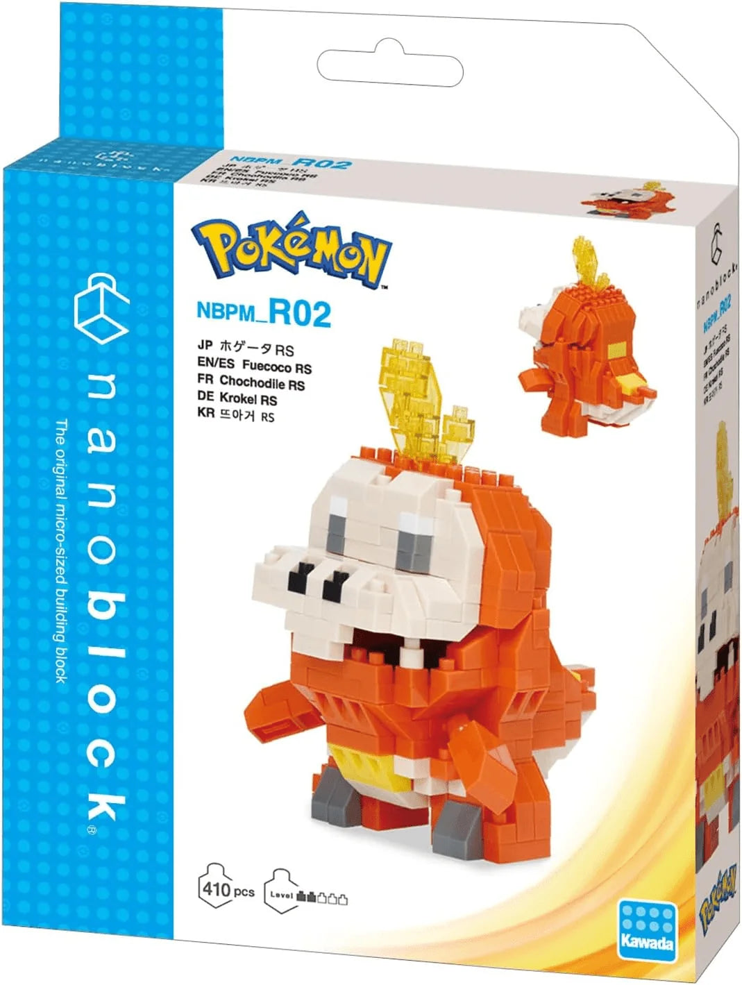 Kawada nanoblock Fuecoco Pokémon Building Kit (410 Pieces)