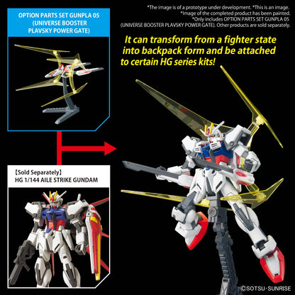 Gundam Build Fighters Option Parts Set 05 Universe Booster Plavsky Power Gate