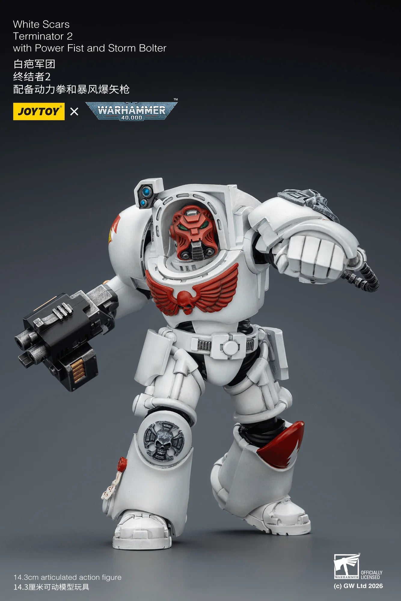 White Scars Terminator 2 with Power Fist and Storm Bolter