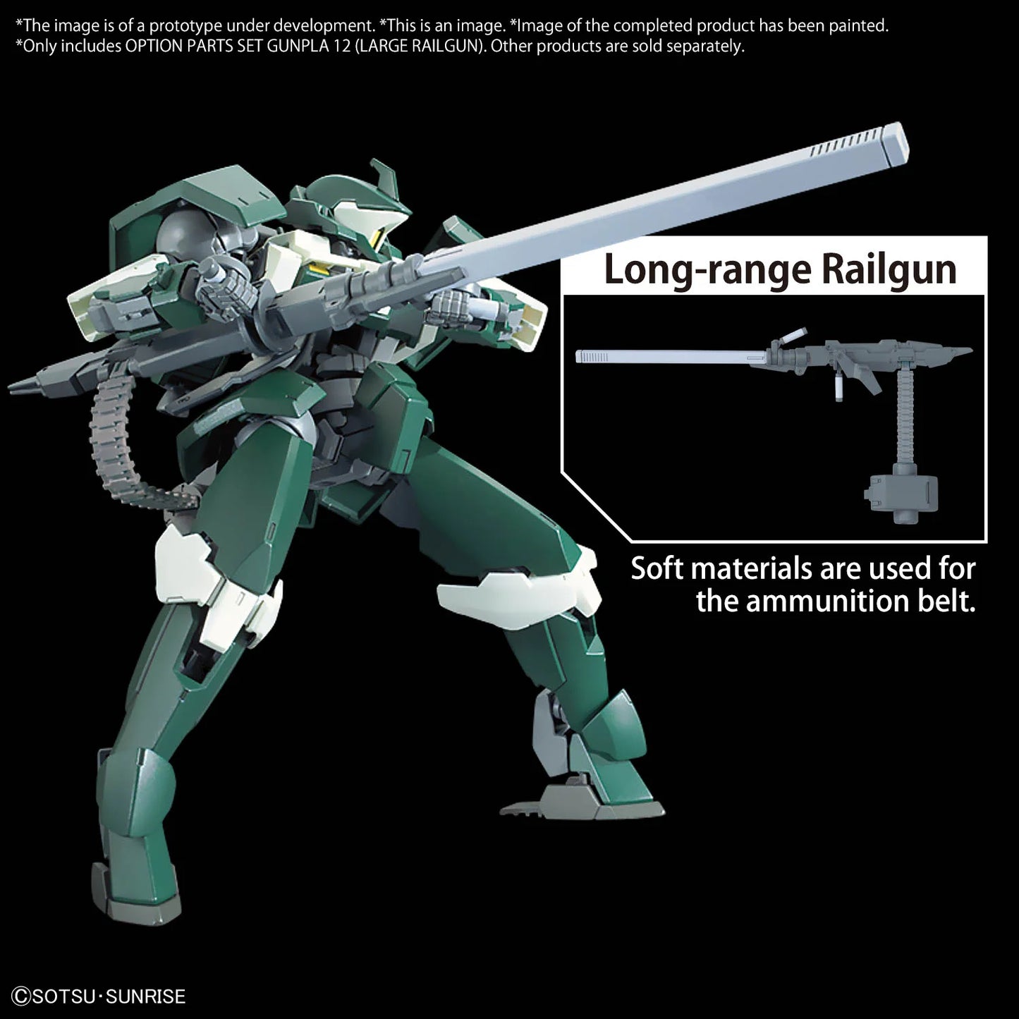 Gundam Iron-Blooded Orphans Option Parts Set 12 Large Railgun